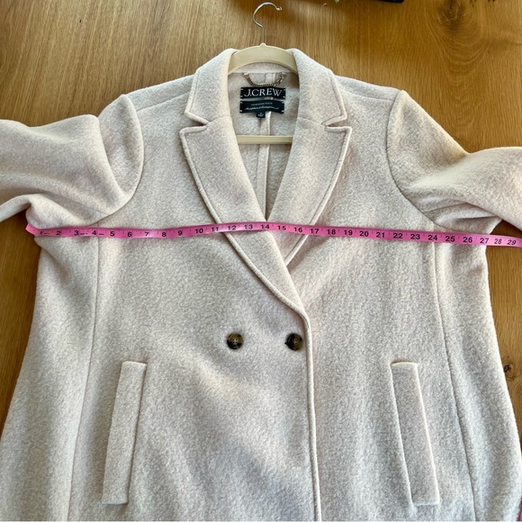 J.Crew New Daphne Double-Breasted Cream White Coat 22W - Picture 8 of 8